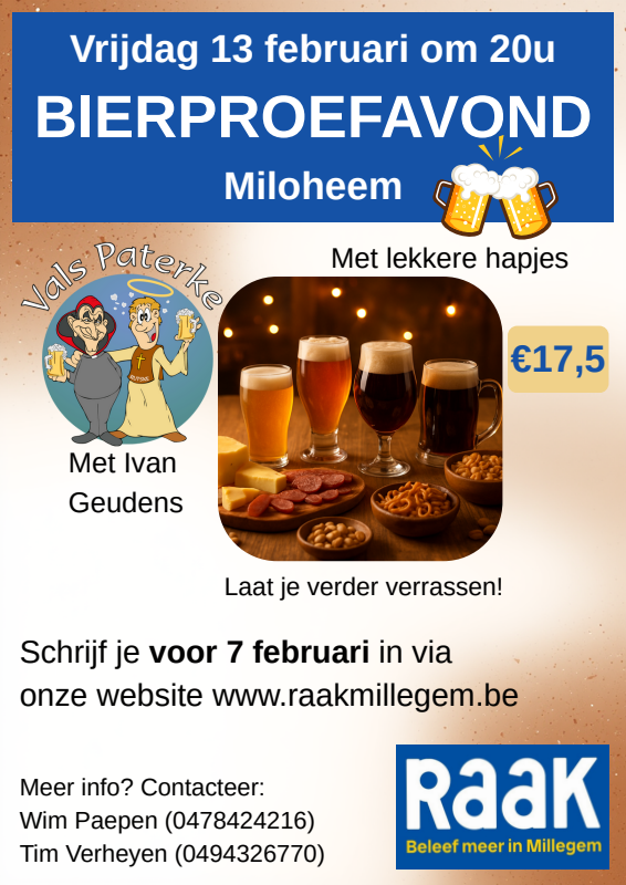 Affiche van Bierproefavond