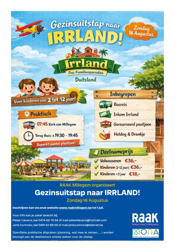 Affiche van Gezinsuitstap Irrland