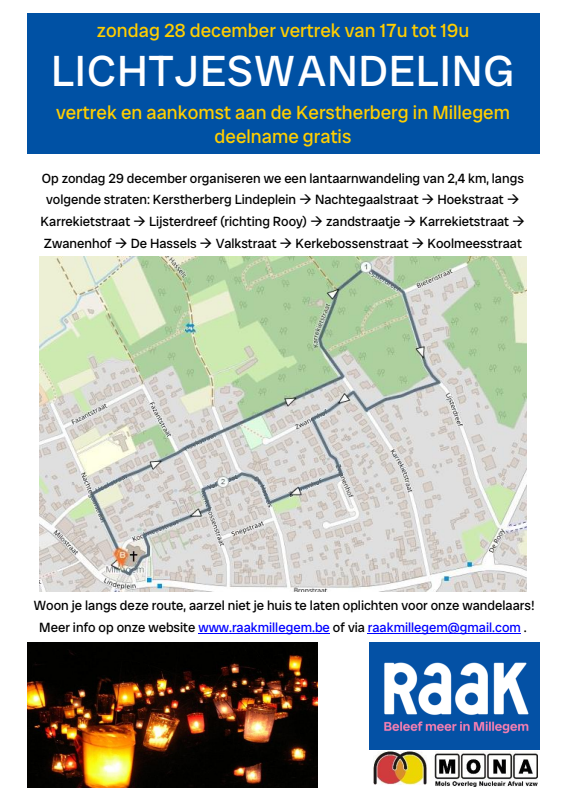 Affiche van Lichtjeswandeling
