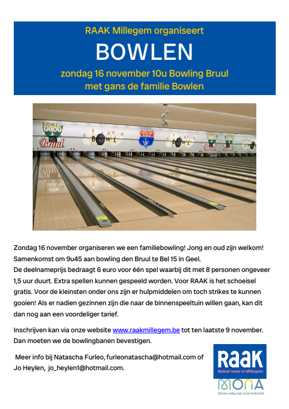Affiche van Bowlen