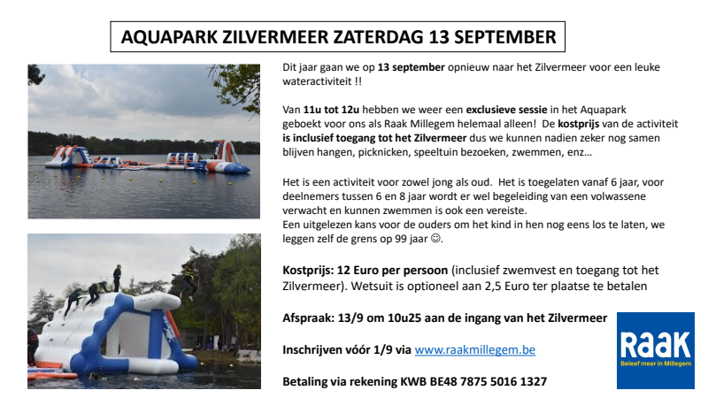 Affiche van Aquapark Zilvermeer